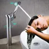 Bad Waschbecken Wasserhähne Messing Wasserhahn 360 rotierende Beckenmischerkräne Wasserhahn Dusche Kopf Sanitär Kabelware für Zubehör