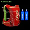 Bolsas Newboler Trail Running Running Backpack 8L 10L Ultra Running Hydration Vest Pack Marathon Running Rucksack Bag 500ml Soft Flash