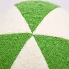 Pillow Luxury Spherical Design White Green Patchwork Round Ball Shape Plush Stuffed For Sofa Throw Kid Room Decor