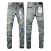 Lila Marke Jeans 1 1 Mode hochwertige Reparatur niedrig röser Jeanshosen