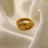 2024 Goudkleur zilveren ring metalen minimalistische glanzende wijd open ringen geometrische vingerringen voor vrouwelijke mannen sieraden