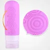 Bouteilles de rangement 4pcs Silicone Dispensing Bottle Wide Opening Overpoof Reproof Accessory Facity Filt pour le shampooin