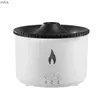 Humidifiers Home Desktop Flame Air Humidifier 360ML Aroma Diffuser Lava Volcano Design Flame Effect Fragrance Machine