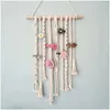 Arazzi per capelli Clip per capelli organizzatore di stoccaggio Macrame Wall Impiccing Immagini Display per ragazze Kawaii Decor decorazioni per le ara tapaci