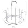 Cuisine Storage en métal en verre rack de verre d'eau Drainage et séchage du tissu tissu fournitures