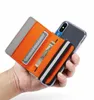 Universal 3M Sticker Leather Phone Stick on Wallet Cash ID Carte de crédit pour XS Max P30 S10E Note10 Carte de téléphone arrière Slot Slot Vertcial HO7901735