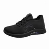 Casual schoenen 2024 sport dames vliegende stof ademend plat met zachte zolen comfortabel dansen