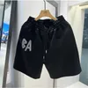 Haikyuu Shorts Summer Fashion Mens Shorts Paris Designer Balarge Shorts shorts de créateurs Shorts Balenciigas Lettre imprimée lâche décontractée élastique pantalon