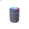 Luftfuktare Portabla 300 ml luftfuktare Mini Electric Mist Sprayer USB Aroma Oil Diffusor för hemmabil med färgglad nattljus