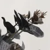 Fleurs décoratives 2024 Belle fleur artificielle Eucalyptus Type noir 20 Heads Home Party Spring Wedding Decoration Fake