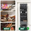 Storage Boxes 16 Pockets Over The Door Shoe Organizer Hanging Rack For Home Bedroom 600D Oxford Cloth Bag