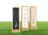 Bamboe sieraden display stand ketting houten multiple easel showcase houder 1617633
