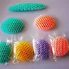 Decompression Elastic Mesh Toys Solid Printed Radish Healing Stretch Anti Stress Small Toy Ornaments 240410