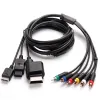 Cables 3 in 1 Component AV Cable for PS2/3 for Wii for Xbox360 for Wii U Black