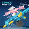 Песчаная игра для водного развлечения M416 Электрический водяной пистолет Полностью автоматический всасывание и высокотехнологичный водный пистолет пляж.