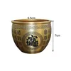 Dekorativa figurer Feng Shui Treasure Bowl Cornucopia Lycka till figur Bai fu rikedom