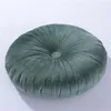 Pillow Fashion Roundness Throw S Taille de couleur solide en velours décontracté 35x8cm
