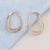 Boucles d'oreilles de cerceau de style coréen grand bohème turc léger des oreilles luxueuses pour femmes