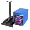 Stands Dual Controller Charging Station Dock For PS4 Slim Pro Headphone Holder Cooling Fan Vertical Stand PS 4