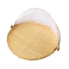 Cuisine Storage Panier de service Bamboo Picnic Aliments anti-mouches Insectes Couverture nette pain Pain de fruits 1pc