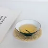 Kubki spodki ręcznie malowane kubek kubełkowy! Nudni herbata przyjaciele podlega Peacock Green Master Cup 75 ml gościnności zestaw