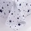 Sängkläder sätter juego de ropa cama 3d funda edredn con estampado estrellas galxy en azul y blanco motivos geomtricos dibujos