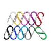 Carabiners 51x2m Grand Keychain Mtifonctional Key Ring Outdoor Tools Cam S-Type Buckle 8 caractères