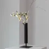 Vases Vase Original Home Decor Elegant Outdoor Round Modern Modern Modern Table Unique Table Garden minimaliste Black Vaas Room