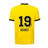 23 24 Soccer Jerseys Reus Dortmunds 2023 2024 Borussia Soccer Haller Football Shirt Bellingham Neongelb Hummels Brandt Men Kids Special Kit All Black Maillot de Foot