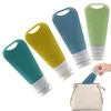 Storage Bottles Silicone Travel 4pcs 90ml Refillable Size Containers Squeezable Liquid Replacement Tubes Bottle