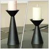 Candle Holders 3 Pcs Tabletop Candlestick Set Delicate Base Desktop Decor Creative Candleholder Wedding Pillar Stand
