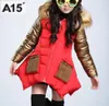 Kids Girls Winter Jacket with Fur Collar Parka Clothes Baby Warm Hooded Cotton Coats Big Size 4 6 8 10 12 14 Years 2011023034830