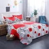 Bedding Sets 3 Unids/set Romntico 3D Rosa Patrn De Impresin La Hoja Cama Funda Almohada Ropa Conjunto