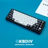 Tillbehör KBDIY 132 Key PBT Syesub Profile PrintStream Custom XDA KeyCap för MX Switche Gaming Mechanical Keyboard Black White Key Caps