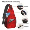 Backpack Spide Web Cartoon Cross Chest Bag Men Women Polyester Casual For Shcool Work Outdoor Hiking Travel Bags