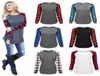 Buffalo Plaid Tshirts 3 Color Women Recorwork Long Sleeve Dound Dound Tops Discal Outdoor Blouse Tops M29283465385