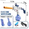 Piasek zabawa woda zabawa Uzi SMG Water Gun Electric Pistolet strzelając z broni zabawkowej w pełni automatyczny letni basen plaża zabawka dla dzieci dla dzieci dorośli q240413