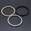 Bracelet de tennis en cristal de diamant de 3 mm 4 mm 5 mm