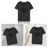 Camisetas para mujeres Ropa de manga corta Fashion Fit Fit tops cómodos para caminatas en la calle Compras de desplazamiento