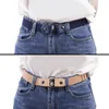 Belts No Punching Design Belt Adjustable Length Faux Leather Lazy For Women Waistband Costume Accessory Punch Free Female