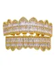 Хип -хоп Грилл для мужчин Женщины Алмазные Алмазные гриль 18K Золотые модные прохладные рэперы Золотые серебряные хрустальные зубы ювелирные изделия1600075