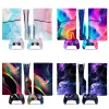 Autocollants GameGenixx PS5 Slim Disc Skin Sticker Graffiti Design Conception de protection Vinyle Couverture pour PS5 Slim Disc Console et 2 contrôleurs