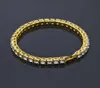 Bijoux hip hop 5 mm bracelet rond bracelet bling tenns bracelet golden argent 7inch 8inch simule dimonds braceles braceles5656942