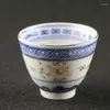 Cups Saucers Jingdezhen Top Ten Porcelain Factories Ceramic Tea Classic Nostalgia Blue And White Exquisite Wine Cup
