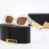 Lunettes de soleil de créateurs de luxe de mode pour hommes et femmes avec des cadres métalliques premium UV 400 lunettes de soleil polarisées