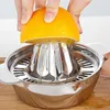 2024 Portable Lemon Orange Manual Fruit Juicer 304 Stainless Steel Kitchen Accessories Tools Citrus 100% Hand Pressed Juice Maker for