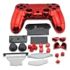 CASOS PS4 Botões de casca de alojamento de conjunto completo para PS4 V1 Capa de caixa PlayStation 4 DualShock 4 Gamepad sem fio Chrome