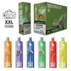 Originele knal xxl Hookah 15000 wegwerp vape 24ml voorgevuld vape mesh spiraal shisha stijl afneembare bodem verstelbare luchtstroom pod device e sigaretten 12colors