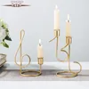 Candlers Metal Candlestick Iron Craft Lantern Lantern Lantern Romantic Candlelight Dinner Home Decoration