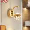 Lampes murales WPD lampe nordique simple Crystal Bubble Grognce Light LED Fixtures pour la maison Chambre Decorative